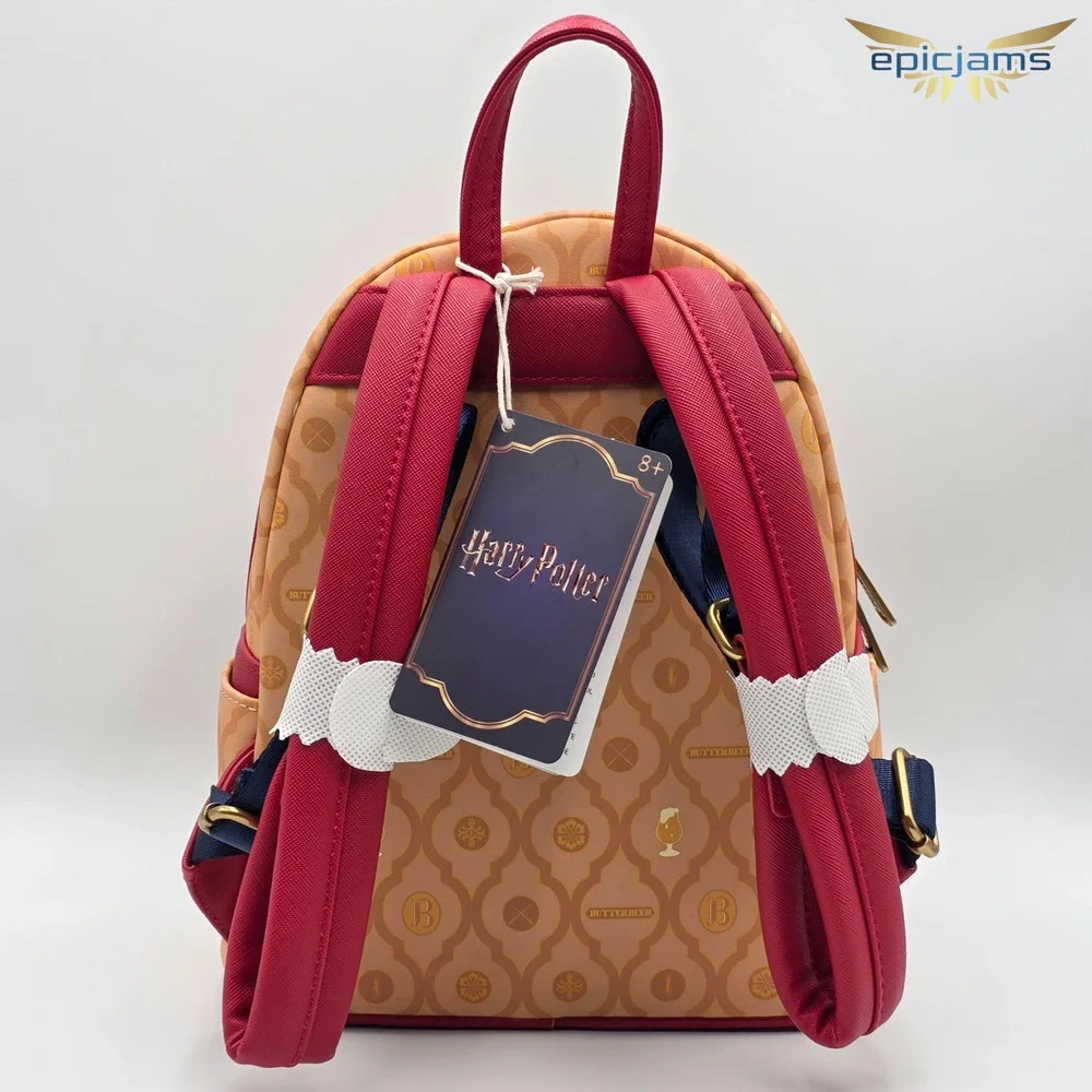 Loungefly Exclusive Harry Potter Butterbeer Figural Brown Mini Backpack New